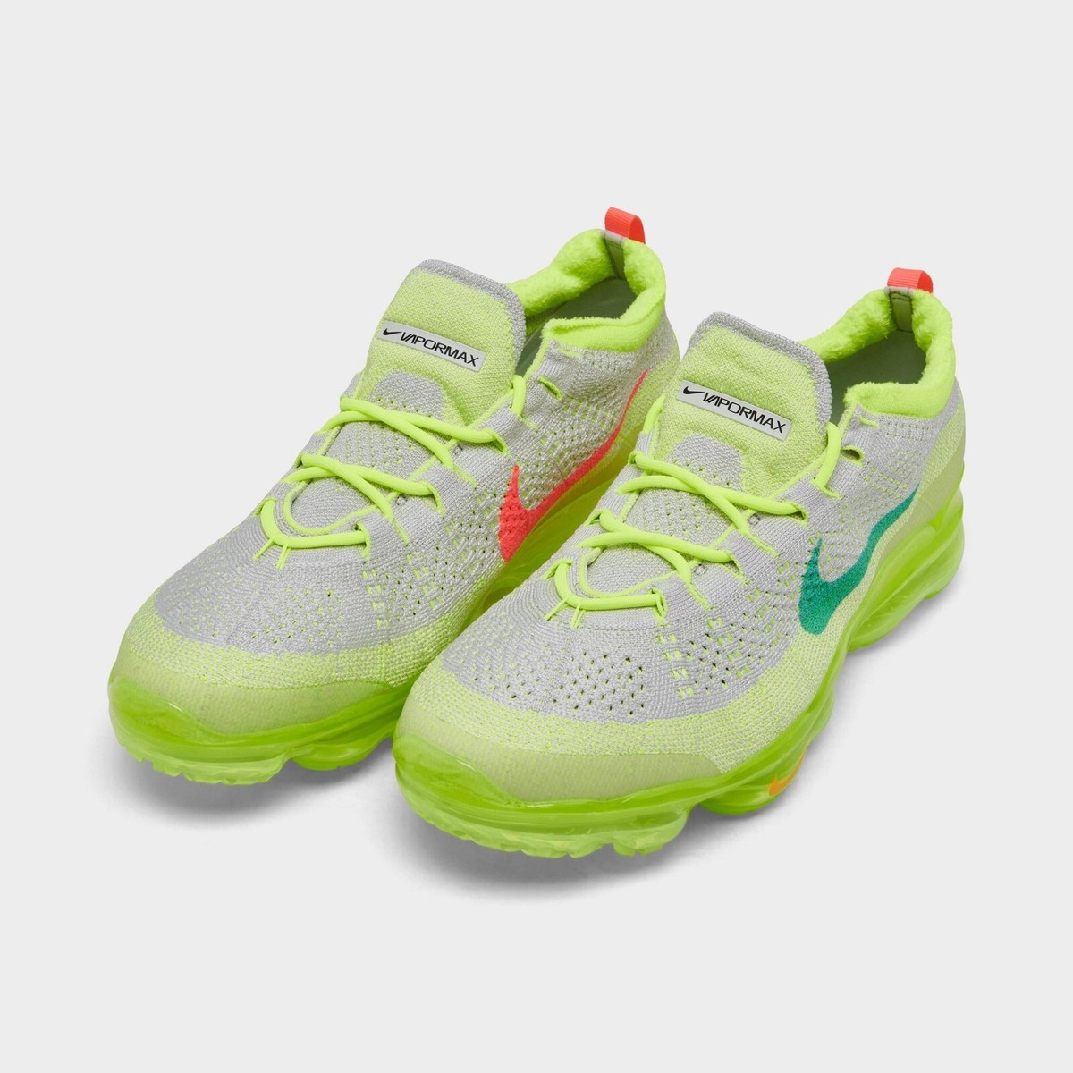 Nike Air Vapormax 2023 Flyknit Running Shoes Grey / Volt Sz