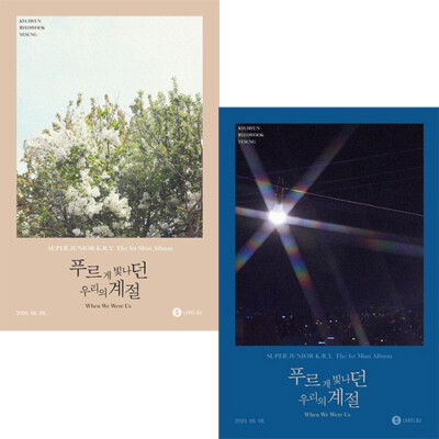 SUPER JUNIOR K.R.Y. WHEN WE WERE US 1st Mini Album RANDOM CD+Photo Book+Card+etc