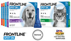 FRONTLINE SPOT ON Flea, Tick & Lice Treatment For S,M,L,XL Dogs & Cats (AVM-GSL)