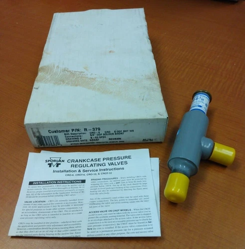 Sporlan Crankcase Pressure Regulating Valve CRO-6-0/60 - NEVER USED!