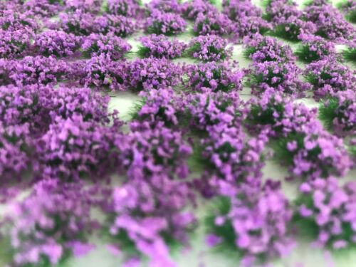 Self-Adhesive Static Grass Tufts Mauve / Purple Flowers approximately 4mm high - Picture 3 of 5