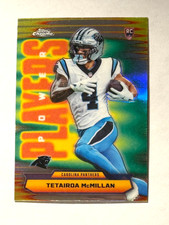 2025 Topps Chrome Football #PP-28 Tetairoa McMillan POWER PLAYERS REFRACTOR RC