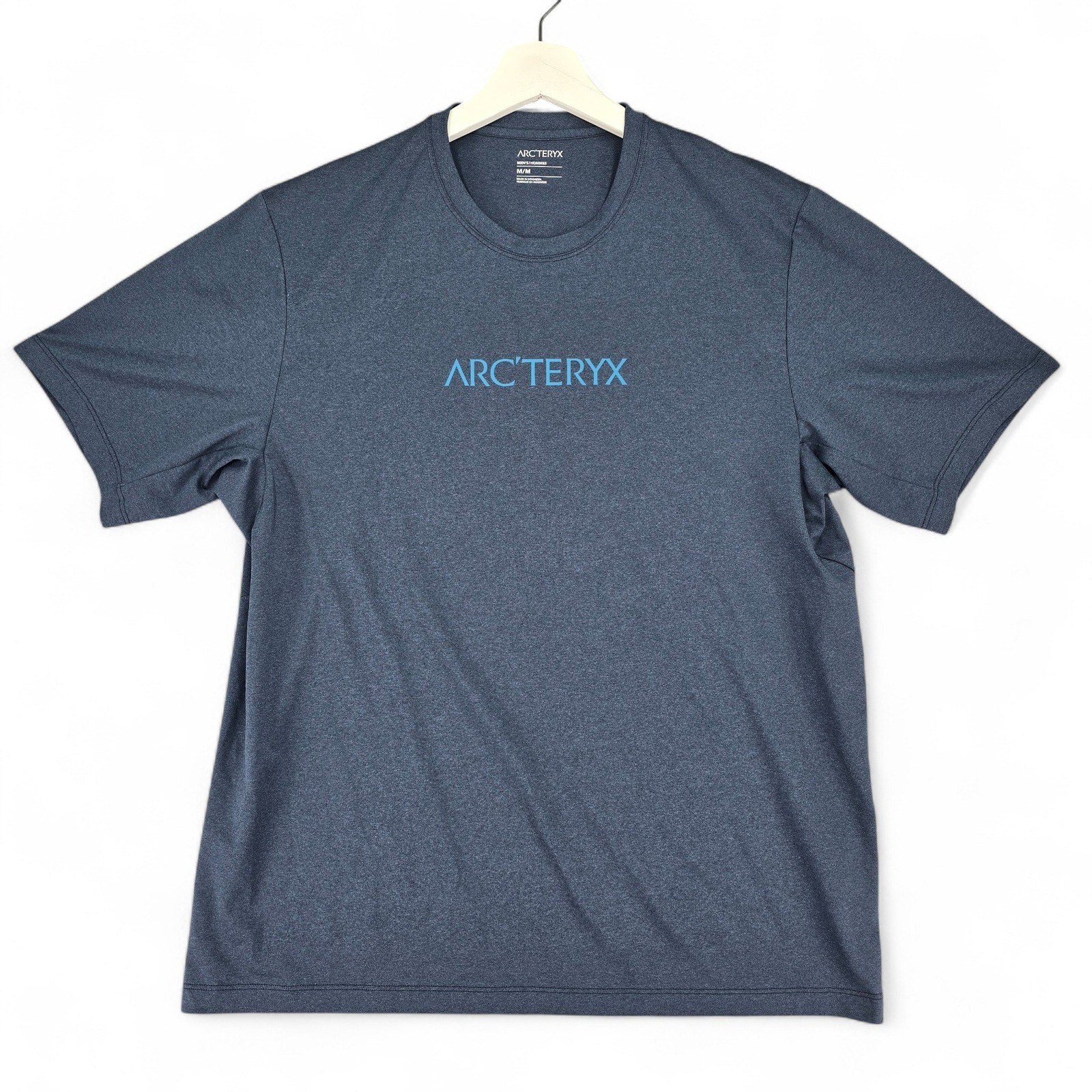 Arc'teryx T Shirt Uomo Medium Activewear Logo Traspirante Maglietta Sportiva Poliestere