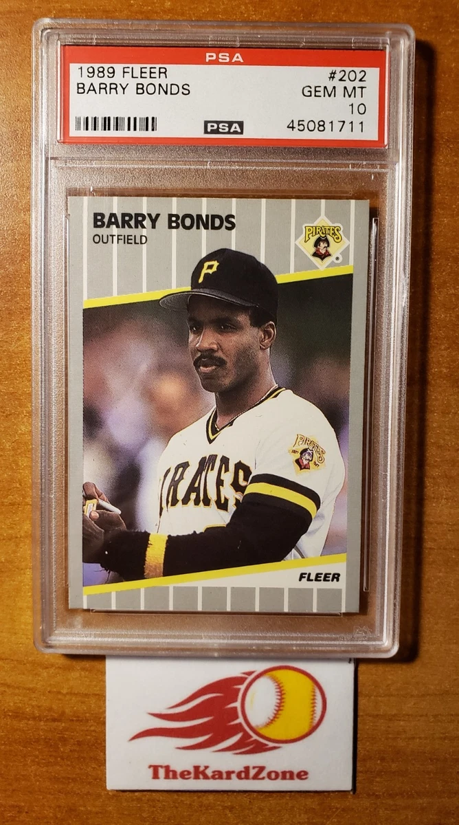 Barry Bonds 10 Graded Baseball Sports Trading Cards & Accessories