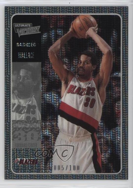 2000-01 Ultimate Victory Ultimate Collection 5/100 Rasheed Wallace #46 9l1