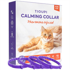 Cat Calming Collar 4 Pack Pheromone Collar for Cats, Breakaway Adjustable Wate