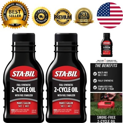 Full Synthetic 2-Cycle Oil 2-Pack, 2.6 oz | 12  Engine Protection