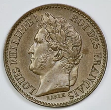 1840 France Louis Philippe 1 Centime Essai