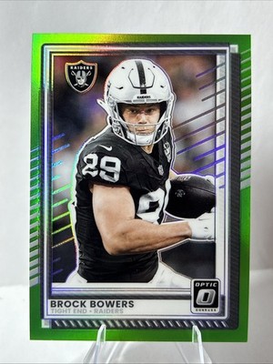 2025 Panini Donruss Optic - Brock Bowers #3 Neon Green /199 