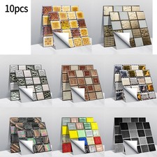 Flexible And Humidity Wall Stickers Oilproof For Kitchen Mosaic Wall Tiles 10pcs
