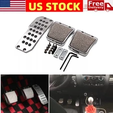 Car Non-Slip Aluminum Alloy Pedal Pads Manual Transmission Brake Pedal Covers