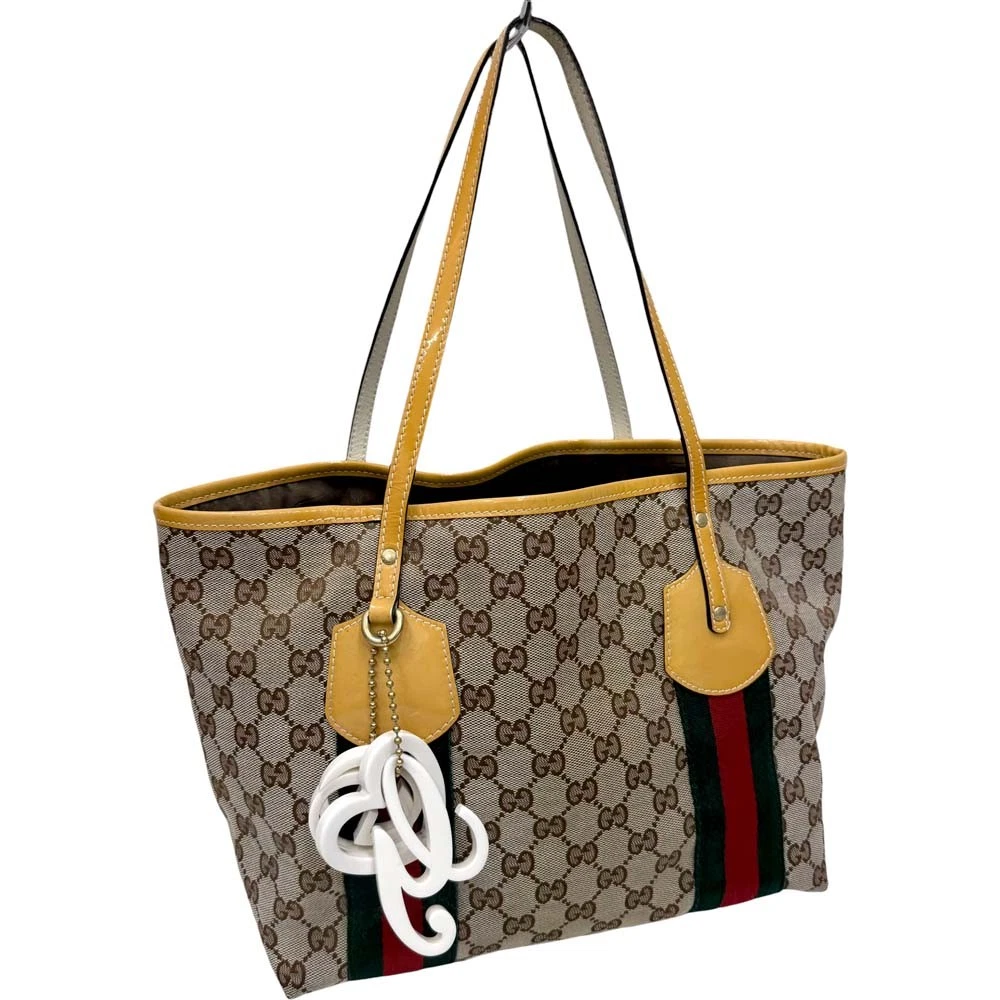 Gucci Tote Bag 211971 Canvas Brown Women's #KNB1480