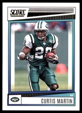 Curtis Martin 2022 Score #299 New York Jets NFL READ FREE SHIPPING AutographDen