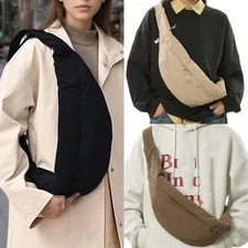 Unisex Crescent Crossbody Bag Hobo Sling Shoulder Bag Purse Casual Dumpling Bag