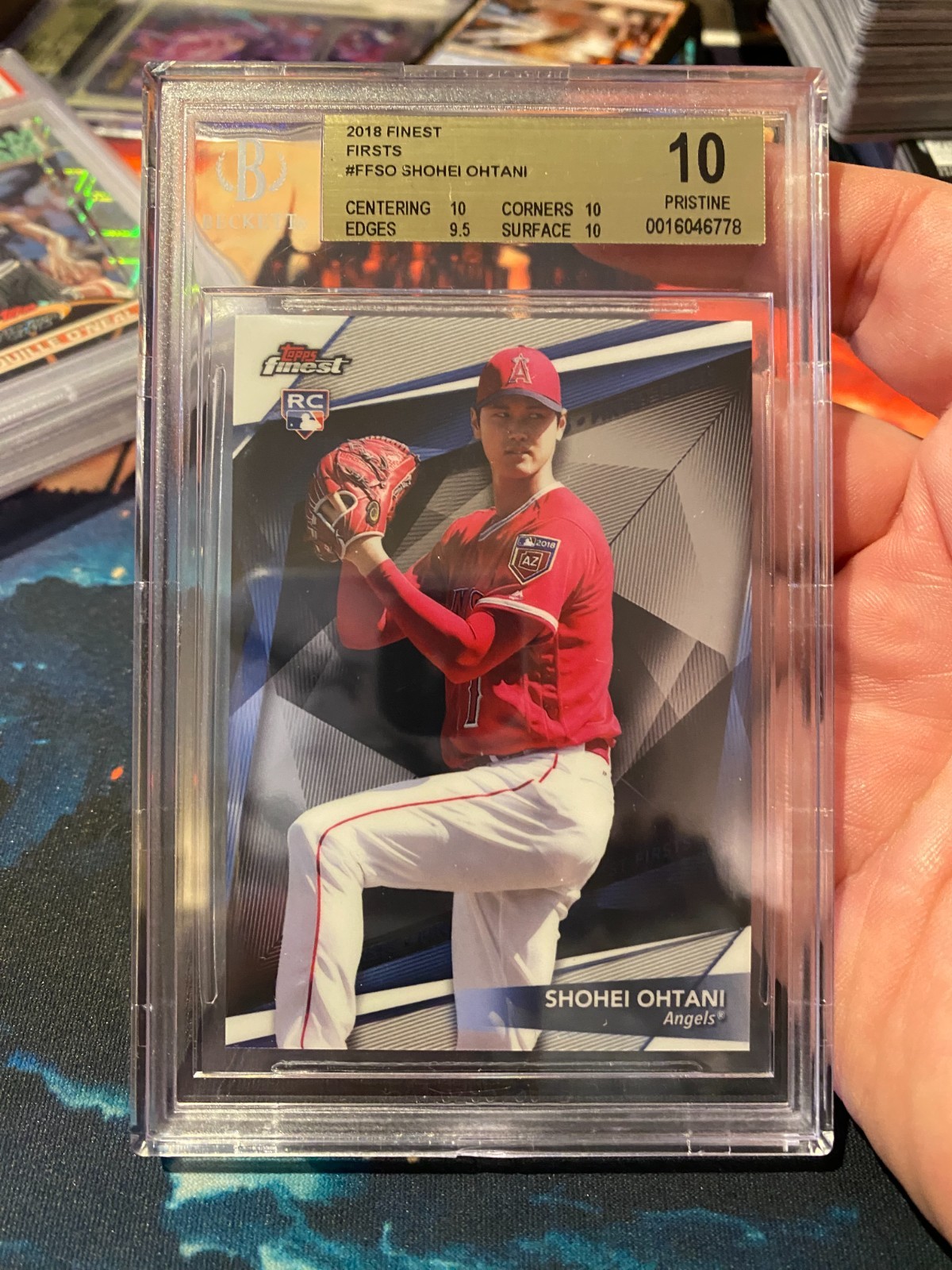 2018 Finest Firsts Shohei Ohtani BGS 10 Rookie Card
