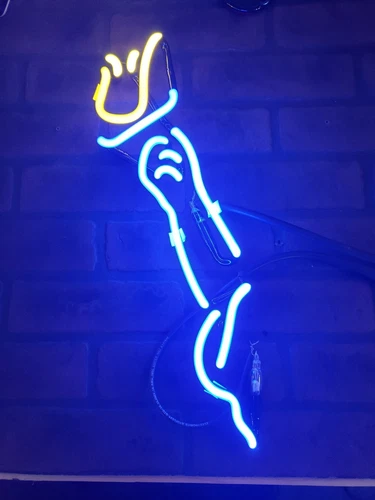 Vintage Heineken New York Statue Neon Sign Replacement Tube - "Arm" Tube Only