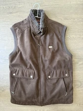 Vintage Roberta Randy Men Full Zipped Vest XL
