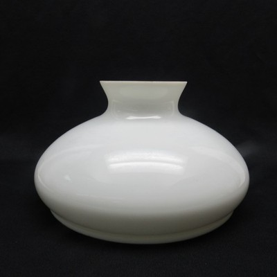 Vintage Milk Glass Lamp Shade smooth table hurricane 10'' fitter 11'' wide