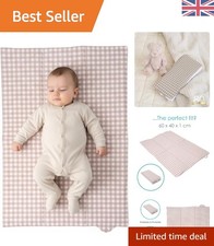 Versatile Gingham Foldable Changing Mat - Soft Foam, Travel Essential 60 x 34 cm