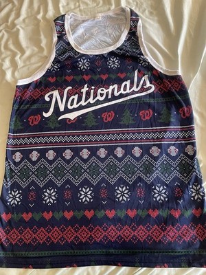 Washington Nationals MLB Giveaway Christmas Tank Top - Size Large