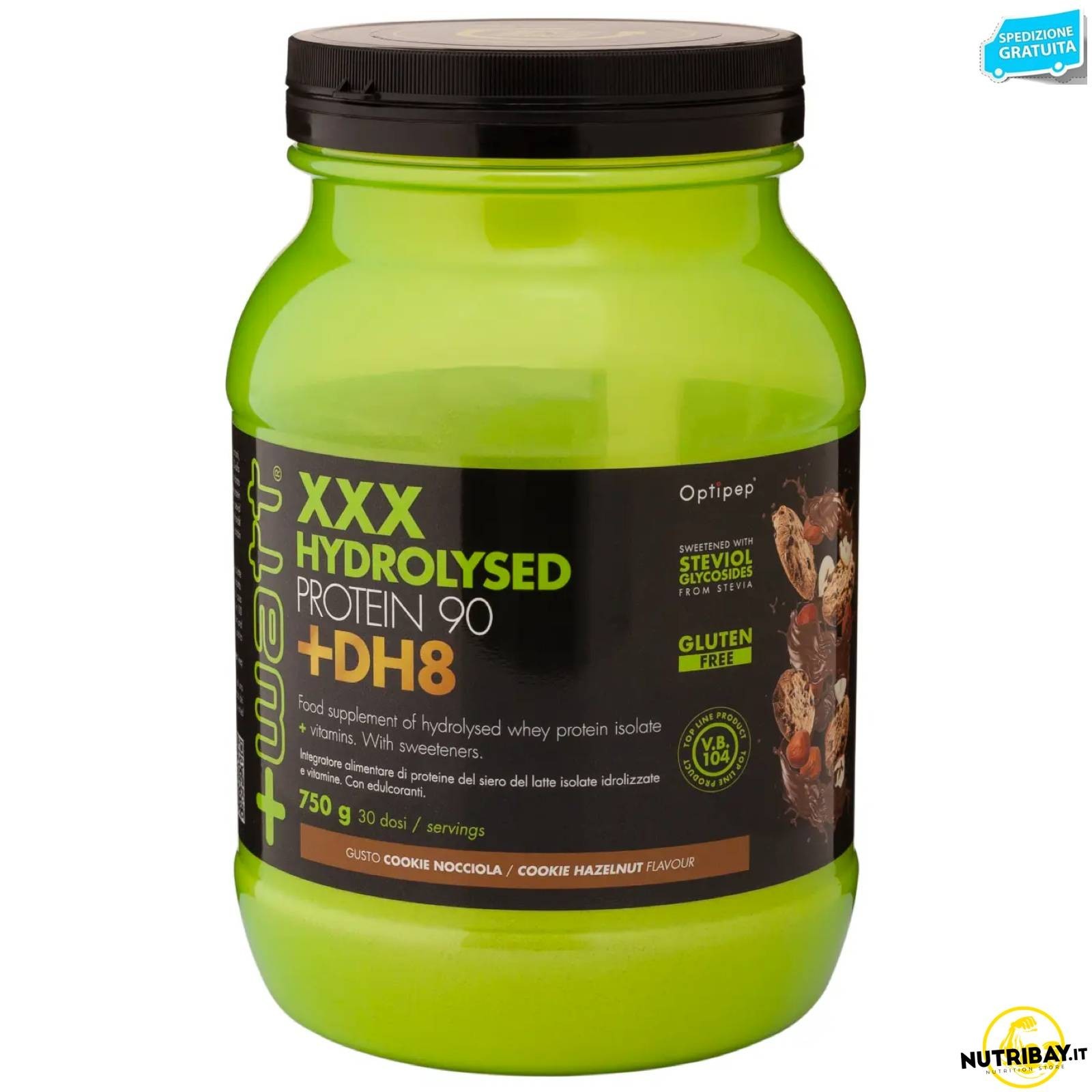+Watt XXX Hydrolysed Protein 90 + DH8 750g - Alta Digeribilità e Peptidi