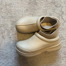UGG Tasman X BEIGE Waterproof Clog Mule Women  s SIZE 8 Sock Insert Outdoor EUC