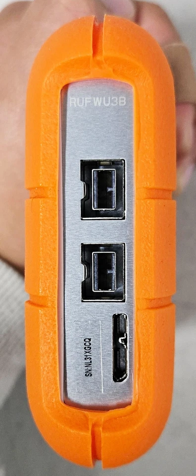 Lacie Rugged 1TB USB 3.0 FW800 Portable Mobile Storage RUFWU3B - Image 3 of 3