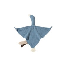 FOMAISELF Baby Loveys Security Blankets Cotton Muslin Soft Lovie Crib, Blue