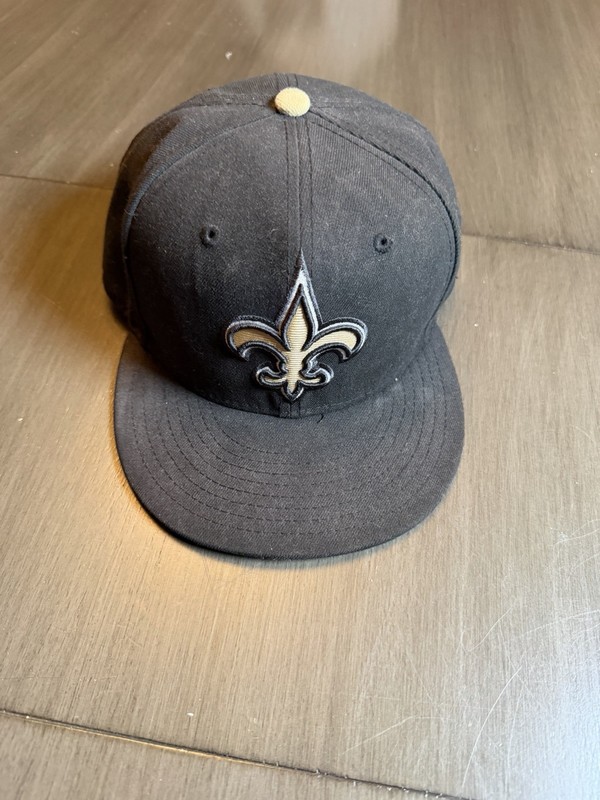 NFL New Orleans Saints Football New Era 59Fifty Baseball Cap Hat 7  5/ 8
