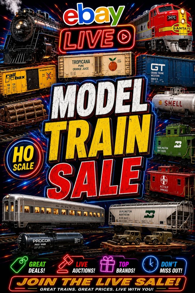 Model Train Sale! HO Cars, Buildings & Accessories! $1-$5 Starts!
