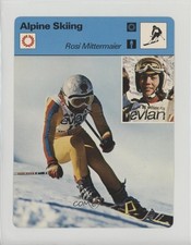 1977-79 Sportscasters Series 03 Lausanne Printed in Japan Rosi Mittermaier 1md