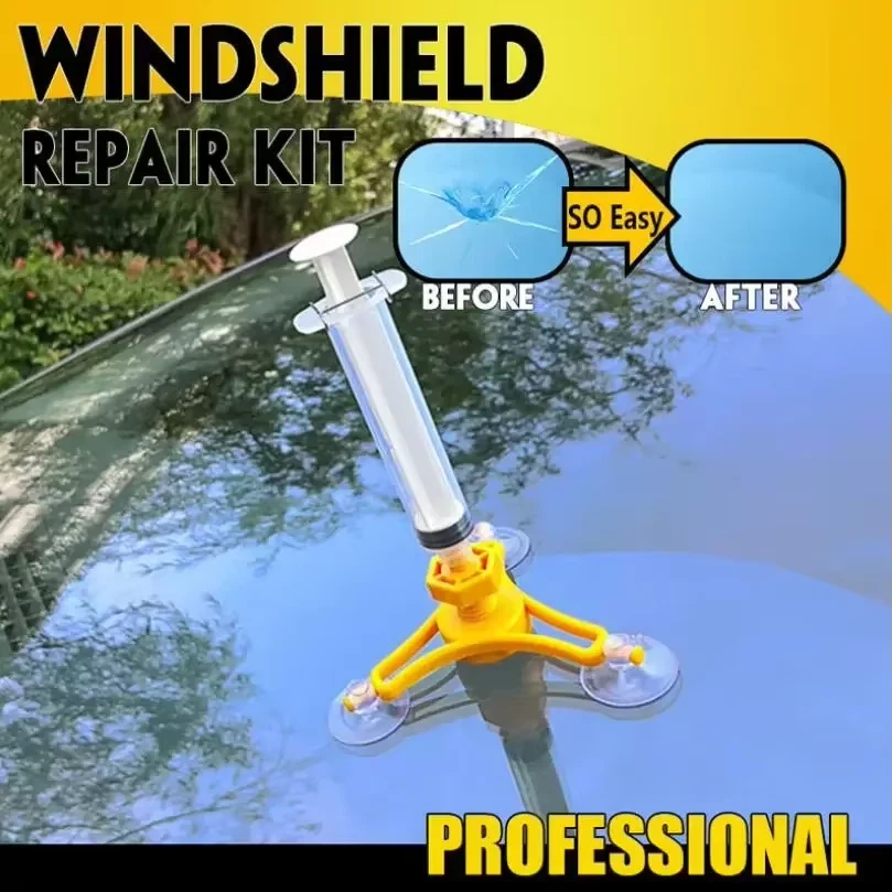 Car Glass Repair Kit Windscreen Windshield Window Chip Crack Polishing Tool Quic - Image 2 of 4