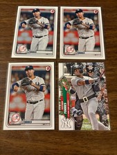 Gleyber Torres 4 card lot 2020 Bowman 74 Topps Holiday HW180 Santa Belt Yankees