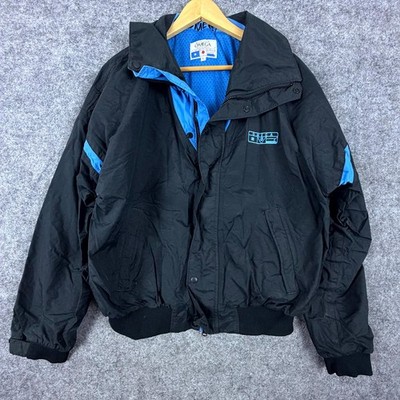 Vintage Omega Jacket Mens L Black Mesh Lined Environmental Defense Ski Sailing