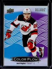 2024-25 Upper Deck Allure #CFL-23 Jack Hughes Color Flow Red-Orange