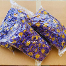 100 Organic Dried BLUE LOTUS Nymphaea Caerulea Herbal Hand Picked Pure Flowers