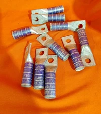 Lot Of 10 Burndy YA28TC38 4/0 AWG