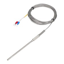 E Type Thermocouple Temperature Sensor Probe 4x100mm 9.8ft Wire 0-800 C