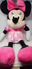Disney Store Jumbo Minnie Mouse Plush Giant 27" Pink Polka Dot Stuffed Animal