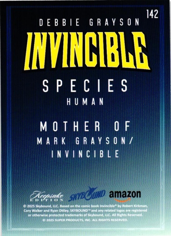 Debbie Grayson Invincible Keepsake Edition Card #142 Base Card | eBay