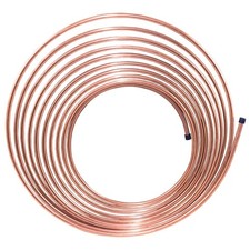 AGS Brake Hydraulic Bulk Line - NiCopp Nickel/Copper Brake Line Tubing Coil, 1/4