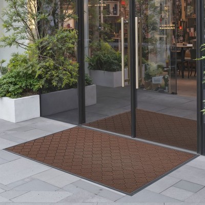 VEVOR Front Door Mat 47 x 35 in Commercial Floor Mat Modern Stylish Carpet Brown