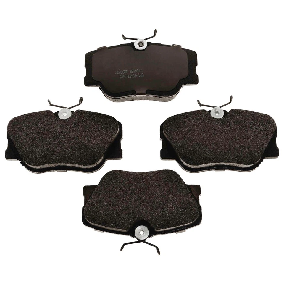 Front Kit Brake Rotors + Metallic Pads Hardware For 1986-1987 Mercedes-Benz 190E - Image 2 of 4