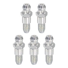 5 Pack Steel Straight Hydraulic Grease Fitting Accessories M6 x 1mm Thread