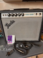 1975 Vintage Fender Vibro Champ Silverface Amplifier Combo