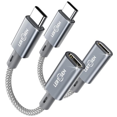 2 Pack Lightning to USB C Adapter Lightning Female to USB C Male Cable Adapte...