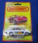 VINTAGE 1980 MATCHBOX No.9 FORD ESCORT MINT ON CARD