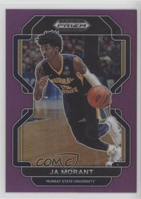 2022-23 Panini Prizm Draft Picks Purple Prizm 48/75 Ja Morant #19 9o3