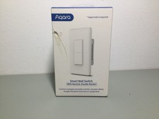 AQARA Smart Home Wall Switch With Neutral, Double Rocker - White NEW