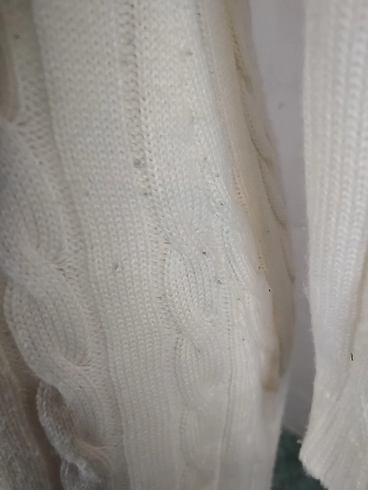 Calvin Klein Cream Sweater Dress 3/4 Sleeve Buckle Accent Size P (0-2) S - Image 3 of 4